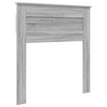 vidaXL Lit de Rangement Gris Sonoma 75 x 190 cm Bois d'ingénierie