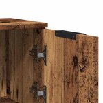 vidaXL Buffets 2 Pièces vieux bois 30x30x70 cm bois d'ingénierie