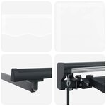 vidaXL Auvent Rétractable Blanc 350x250 cm tissu