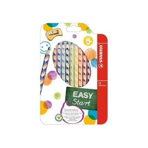Etui de 12 Crayons de couleur EasyColors pour Gaucher x 6 STABILO