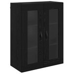 vidaXL Haut Armoire Chêne noir 69 5 x 34 x 180 cm Bois d'ingénierie