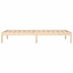 vidaXL Lit de jour sans matelas 80x200 cm bois de pin massif