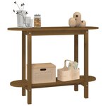vidaXL Table console Marron miel 110x40x80 cm Bois massif de pin
