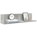 vidaXL Étagères murales 2Pièces gris béton 75x16 5x16 5cm bois ingénierie