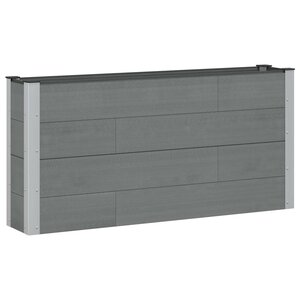 vidaXL Jardinière surélevée Gris 150 x 30 x 72 cm WPC et Aluminium