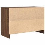 vidaXL Meuble TV chêne marron 80x35x54 cm bois d'ingénierie