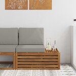 vidaXL Canapé d'extérieur extrémité Naturel 91 x 63 x 73 cm