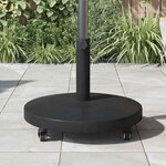 vidaXL Base de parasol extérieur Noir 48 x 48 x 32 cm Acier  béton