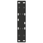vidaXL Pieds de table basse en forme de A  2 pièces  noir  50 x (30-31) cm  acier