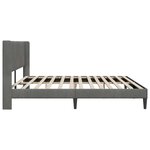 vidaXL Cadre de lit avec tête de lit Gris foncé 180 x 200 cm Velours