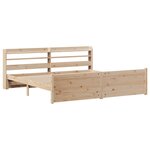 vidaXL Cadre de lit avec tête de lit sans matelas 200x200 cm