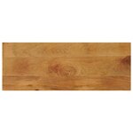 vidaXL Dessus de table 90x30x3 8 cm rectangulaire bois massif manguier