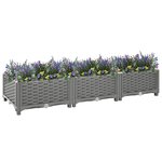 vidaXL Lit surélevé 120x40x23 cm Polypropylène