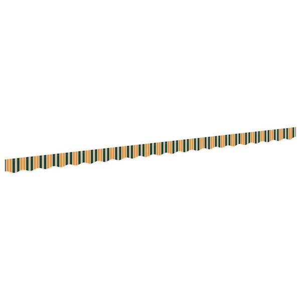 vidaXL Bande de auvent Vert et jaune 4.8 x 0.2 m Toile