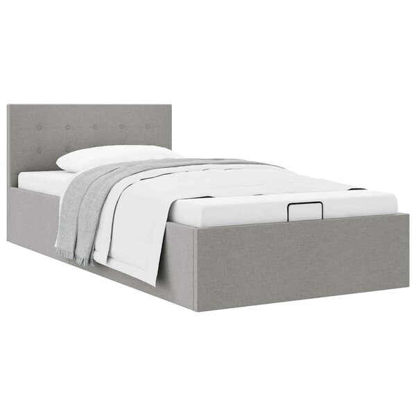 vidaXL Cadre de lit à rangement hydraulique sans matelas 90x200 cm