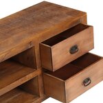 Vidaxl table basse avec 2 tiroirs 90x40x50 cm bois solide de manguier