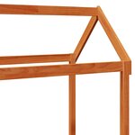 vidaXL Ensemble Lit de Jour 2 Pièces Cire marron Bois de pin massif