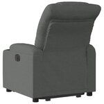 vidaXL Fauteuil inclinable Gris foncé Tissu
