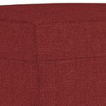 vidaXL Banc Rouge bordeaux 70x35x41 cm Tissu