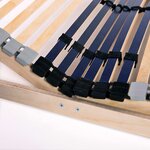 vidaXL Sommier à lattes sans matelas avec 42 lattes 7 zones 70x200 cm
