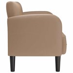 vidaXL Canapé causeuse cappuccino 110 cm similicuir