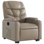 vidaXL Fauteuil inclinable Cappuccino Similicuir
