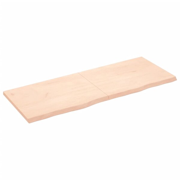 vidaXL Étagère murale 160x60x(2-4) cm bois de chêne massif non traité