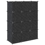 vidaXL Cubes de rangement 12 Pièces avec tiges de suspension PP