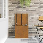 vidaXL Boîte de Rangement Extérieure Marron 55 x 50.5 x 50 cm