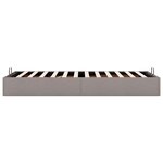 vidaXL Cadre de lit ottoman sans matelas taupe 90x200 cm tissu