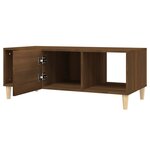 vidaXL Table basse chêne marron 102x50x40 cm bois d'ingénierie