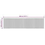 vidaXL Tapis rectangulaire marron 100x400 cm bambou