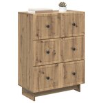 vidaXL Armoire à tiroirs 66 x 34 5 x 90 cm Bois d'ingénierie