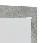 vidaXL Porte-manteau mural avec stockage avec miroir Gris béton 96 x 1 5 x 90 cm
