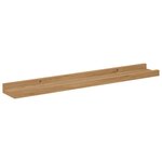 vidaXL Étagère Murale 4 Pièces Marron 60 x 9 x 3 cm Bois d'ingénierie