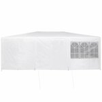 vidaXL Tente de fête Blanc 600 x 400 x 266 cm Polyester  Acier