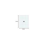 Etui de 100 Fiches BRISTOL 148x210 mm Quad 5X5 non perforées Blanc EXACOMPTA