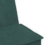 vidaXL Canapé-lit en forme de L vert foncé 255x140x70 cm velours
