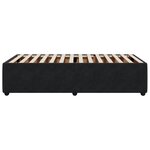 vidaXL Cadre de lit Noir 100x200 cm Velours