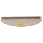vidaXL Tapis d'escalier autocollants 15 Pièces 65x21x4 cm Beige clair