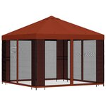 vidaXL Abri de jardin avec parois 3 x 3 m Terre cuite