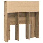 vidaXL Cabinet de Tête de Lit chêne artisanal Bois Composite