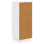 vidaXL Armoire à tiroirs 33 x 34 5 x 87 cm Bois d'ingénierie