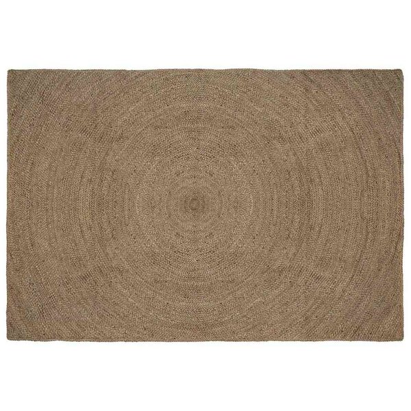 vidaXL Tapis de surface Rectangulaire Gris 240 x 340 cm Jute