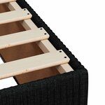 vidaXL Sommier à lattes de lit avec matelas Noir 180x200 cm Tissu