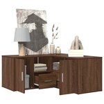 vidaXL Armoire d'angle chêne marron 160x40x45 cm bois d'ingénierie