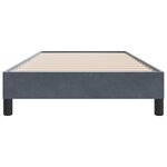 vidaXL Cadre de lit sans matelas gris foncé 80x220 cm velours
