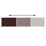 vidaXL Auvent latéral rétractable de patio 140x600 cm Marron