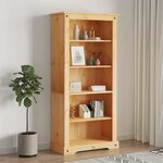 vidaXL Bibliothèque 5 niveaux Gamme Corona Pin mexicain 80x40x170 cm