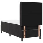 vidaXL Lit à ressorts avec tête de lit Noir 80 x 200 cm Velours